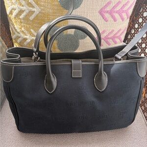 Dooney & Bourke Black Canvas Shoulder Bag